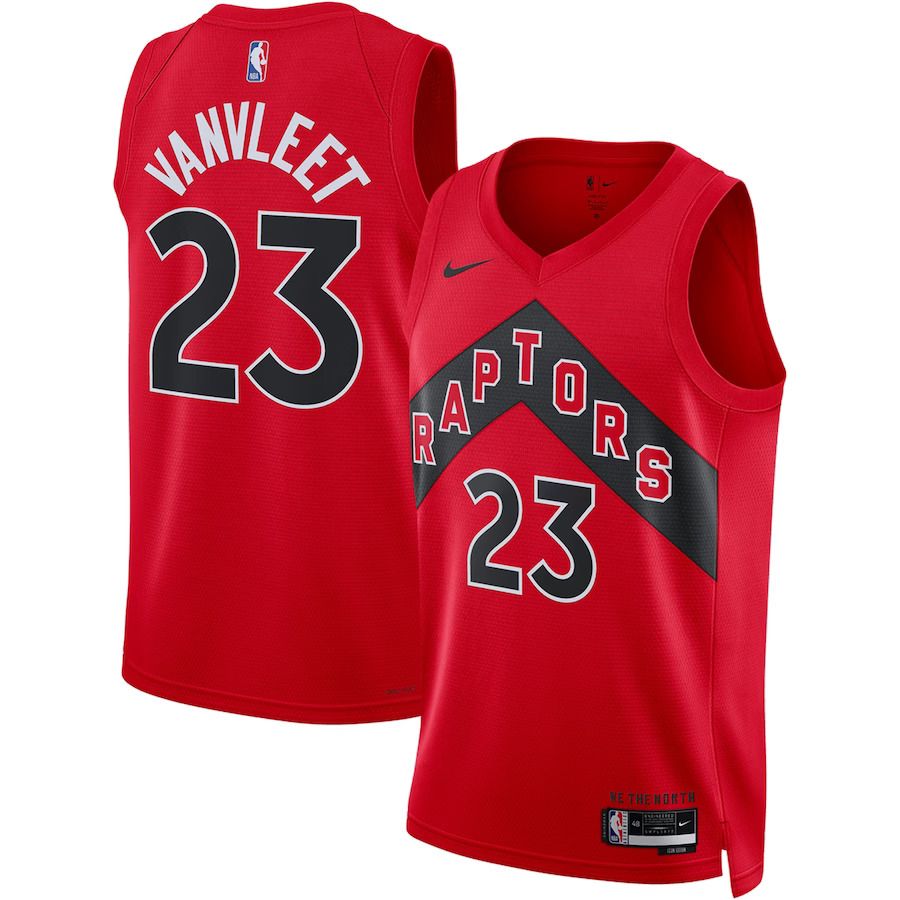 Men Toronto Raptors #23 Fred VanVleet Nike Red 2022-23 Swingman NBA Jersey